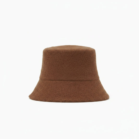J K Brown Moulded Wool Bucket Hat