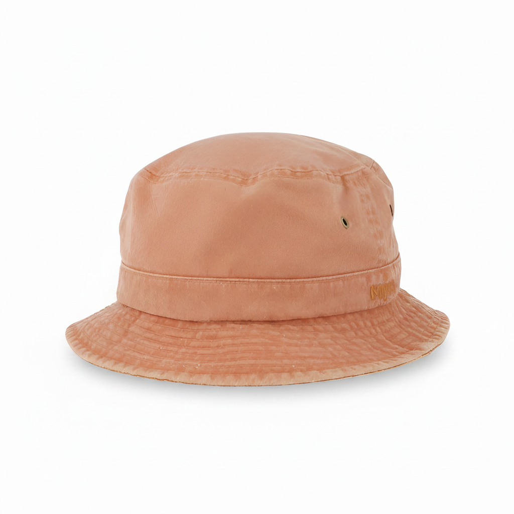 J K Orange Cotton Twill Bucket Hat