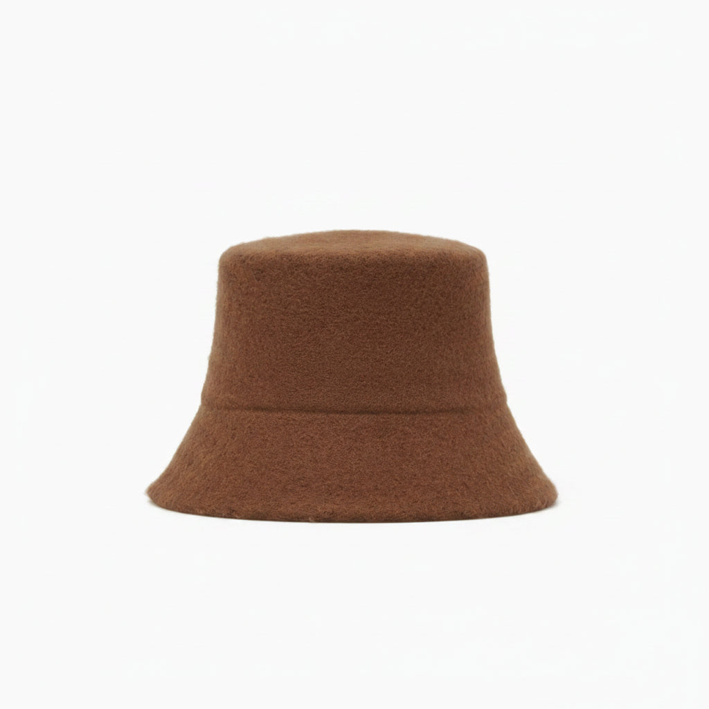 J K Brown Moulded Wool Bucket Hat