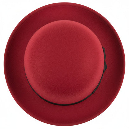 J K Red Lightweight Derby Bowler Hat